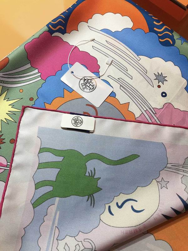 Hermes silk scarf 90X90cm E16 (8)